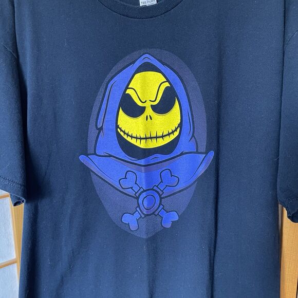 Skellingtor graphic Jack Skellington Skeletor T Shirt Large - Picture 1 of 3